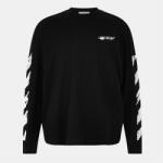 OFF WHITE Тениска OFF WHITE Men's Skate Long Sleeve Relaxed Fit T-Shirt - Black