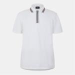 PS Paul Smith Блуза с яка PS Paul Smith Men's Zipped Short-Sleeve Polo Shirt - White 02A