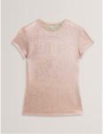Ted Baker Тениска Ted Baker Women's Metallic Short Sleeve Slim Fit T-Shirt - Pink