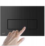 Alca Nyomógomb vakolt WC-állványhoz Fekete Matt AlcaPlast Delfin M578 (M578)