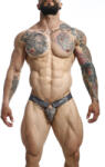 MOB - stílusos, szürke jockstrap (egységes méret) - adultshopone