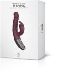  Titanz 7" Silicone Rechargeable Vibrator In Rubine Red - adultshopone - 29 190 Ft