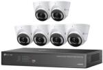 TP-LINK Kit supraveghere video exterior TP-Link VIGI NK8MP-T6425-2T, 6 camere VIGI 4MP Full-Color Turret IPC + NVR, 2.8mm, IP67, 2 TB HDD (VIGI NK8MP-T6425-2T) - evomag