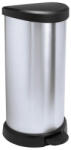 Keter Szemetes kuka pedálos króm 40 literes Fekete/ezüst Curver (181125) - cartridge