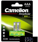 Camelion AlwaysReady NI-MH újratölthető akkumulátor HR03/AAA/800mAh-BP2 (NH-AAA800ARBP2)
