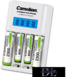 Camelion univerzális akkumulátor töltő AA/AAA （2db AA/2300mAh és 2db AAA/800mAh tartalmazza) (BC-1012)