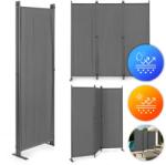 MultiGarden Összecsukható 3-részes kerti paraván, 167×164 cm, szürke, acél-polieszter (AW-022/3TLG GREY)