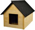 Wood OK Nagy, szigetelt kutyaház 40 mm fa falakkal, szürke, festhető, lapraszerelt (90348)