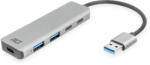 ACT AC6125 4-portos USB3.0 HUB Grey (AC6125) - mzona