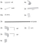 RAVAK 10°, BeHappy II, Chrome panelkit