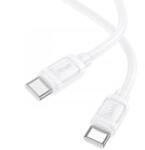 hoco. X115 Surpass USB-C - USB-C töltőkábel 60W, 1m fehér (HC652001) (HC652001)