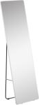 HomCom padló- és fali tükör, minimalista design, alumínium/fém, ezüst, 45x37x158, 5 cm (831-580V00SR)