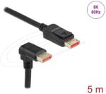 Delock DisplayPort 1.4 Összekötő Fekete 5m 87053 (87053)