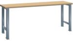 Lista Műhely munkapad LISTA, 1500x750x890 mm, teherbírás 600 kg, sötétszürke