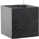 Plastkon Ghiveci flori cu sistem de irigare Cubico Stone plastic 27x27x27 cm antracit (4111774007)