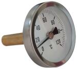 Kede D63mm, 0-120°C, 1/2˝ hőmérő merülőérzékelővel (50mm), fém házban (PT3A507004)