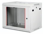 Lande LN-WB-06U6060-LG-A Rackszekrény, 19", 6U, fali