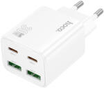 hoco. N56 Fundador 2xUSB-C 2xUSB-A 30W TÖLTŐ (EU)- FEHÉR (HC659284)