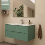 AdattoCasa Rigo 100 fali alsószekrény két fiókkal, Verde Salvia matt zöld 5RIGT05.069 (5RIGT05.069)