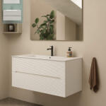 AdattoCasa Rigo 100 fali alsószekrény két fiókkal, Bianco Neve matt fehér 5RIGT05.068 (5RIGT05.068)