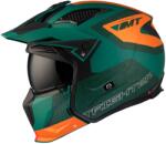 MT Helmets MT Streetfighter SV Totem C6 levehető állú bukósisak fekete-narancssárga-zöld kiárusítás