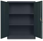 Rauman Dulap metalic universal mediu, 90 x 40 x 120 cm, încuietoare cilindru, antracit - ral 7016 - rauman24 - 1 190,00 RON Dulap arhivare