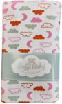 Soffi Baby Baby takaró pamut dupla rózsaszín felhők 75x100cm - babycenter-online
