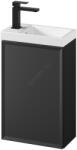 Cersanit S801-569 - Стенен шкаф за баня с мивка MILLE 40x22 см черен (CS0261)
