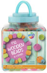 Grafix Moxy színes fából készült gyöngyök vödörben, kék Grafix CA100114-2