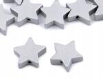 Handy Art Fa gyöngyök csillagok ezüst 10db (KORGWS)