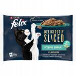 FELIX Deliciously Sliced Hal Ízek Nedves macskaeledel 4x80 g