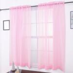 Świat firan Olcsó Függöny Gyönyörű Kész Dekoratív Fátyol Függöny Rózsaszín 140x180 (2548258)