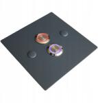 MT3CH Dupla kaputelefon csengő gomb Led acél 9/12/24/230V 10x10 négyzet antracit (MR/P/12A)