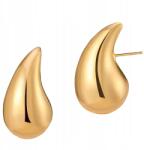 Trusky Fülbevaló Arany Fülbevaló Nagy cseppek Nemesacél
