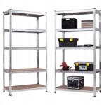 Plonos Tárolószekrény Fém 180x90x40 CM - 875 Kg - Garázs Pince Raktár (470200)