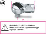 Beta 612 Irányváltós racsni Ø 16 mm csatlakozóval rendelkező nyomatékkulcshoz 3/8 (006120000)