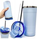 Revity Thermo bögre Kávés termosz autóhoz szívószállal 600ml Tömör Nagy