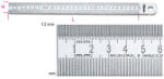 Beta 1683 Félmerev skálás vonalzó, rozsdamentes acélból 500mm (016830050)