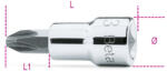 Beta 910PH 3/8" Csavarhúzó-Dugókulcs Phillips®-csavarokhoz, krómozott, barnított fej PH2 (009100472)