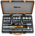 Beta 920B/C21 26 részes készlet 21 dugókulcs és 5 tartozék fémdobozban (009200953)