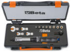 Beta 671B/C10 nyomatékkulcs készlet 604B/10, 1 irányváltós racsni, 8 hatlapú-dugókulcs és 4 villáskulcs 2-10Nm (006710002)