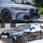  BMW G22 G23 4-es széria fényes fekete Performance stílusú vese hűtőrács 2021-2024