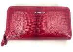 Jorita Editta valódi bőr női pénztárca piros lakk dupla cipzáras Jorita 829012 (en-829012-306-red)