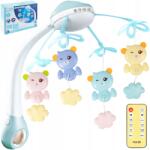 MalPlay Körhinta Kiságyba Csillag Projektorral Dallamok Macik Távirányítóval (108468)