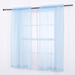 Świat firan Olcsó Függöny Gyönyörű Kész Dekoratív Fátyol Függöny Kék 140x160 (2548258)