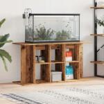 VidaXL Akváriumszekrény, régi fa, 120x40x60 cm (857276)