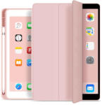 Apple iPad Air (2020 / 2022) / iPad Air 11 (2024 / 2025), mappa tok, Apple Pencil tartóval, Smart Case, rózsaszín - csontosteam