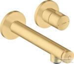 Hansgrohe AXOR UNO Select falsík alatti mosdó csaptelep nem zárható leeresztővel, szálcsiszolt arany hatású 45112250 (45112250)