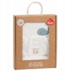 Fehn Újszülött Ruha Szett Body Sapka Fehn Természet Pamut Bio 0-3 M (Zestaw body i czapka rozmiar 50-56 Natura)
