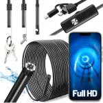 Alogy Endoszkóp Ellenőrző Kamera Endoszkóp 5M 6 Led Fhd Wifi Usb-c Telefonhoz (Kamera Endoskop USB-C micro USB 5m 72379)